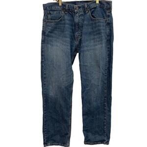 Levi Strauss Mens 505 Straight Leg Blue Jeans Size 36x30​​​​